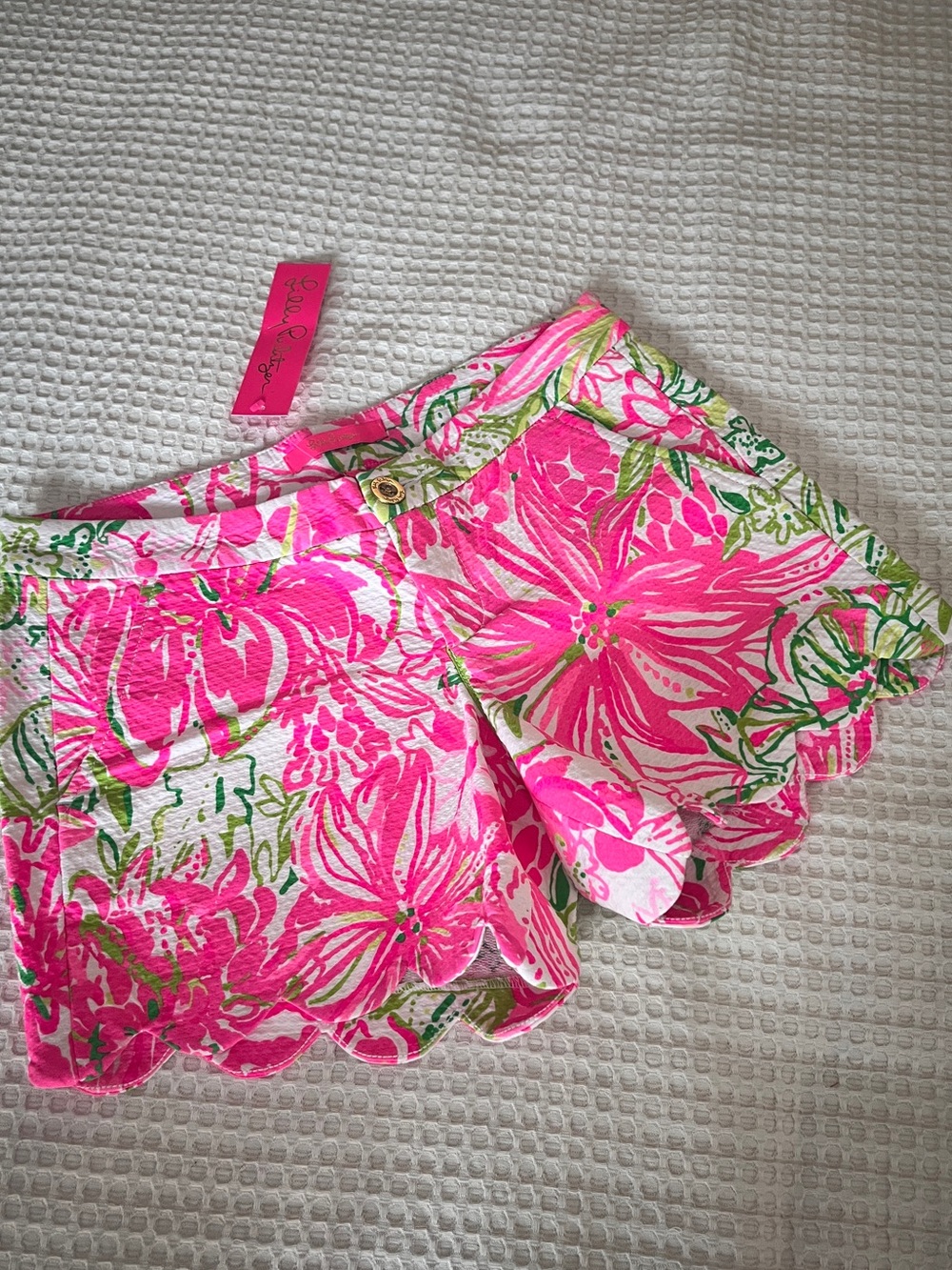 NWT Lilly Pulitzer STRETCH BUTTERCUP SHORT Scallop Hem KOALA ME MAYBE Sz 2